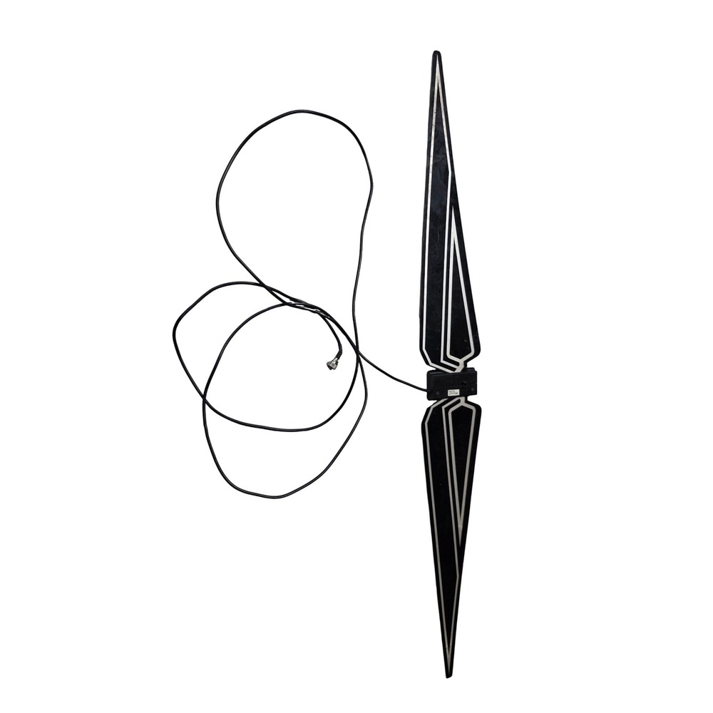 Indoor Digital HDTV Antenna Ultra Slim Blade Design Black 2T17GM Coaxial B1